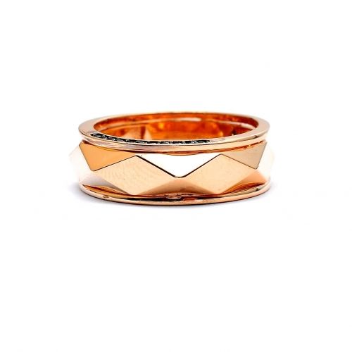 Rose gold ring with smoky quartz