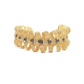 Yellow and black gold bracelet