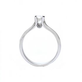 White gold engagement ring with diamonds 0.37 ct