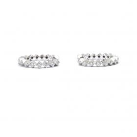 White gold earrings with diamonds 0.28 ct